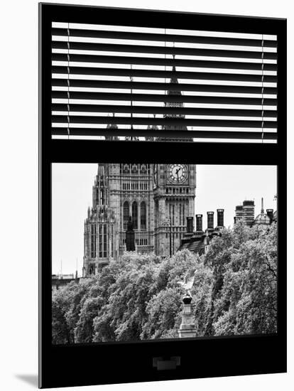 Window View of the Houses of Parliament and Big Ben - City of London - UK-Philippe Hugonnard-Mounted Photographic Print