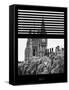 Window View of the Houses of Parliament and Big Ben - City of London - UK-Philippe Hugonnard-Framed Stretched Canvas