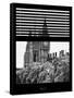 Window View of the Houses of Parliament and Big Ben - City of London - UK-Philippe Hugonnard-Framed Stretched Canvas