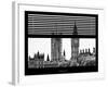 Window View of the Houses of Parliament and Big Ben - City of London - UK-Philippe Hugonnard-Framed Photographic Print