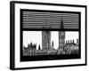 Window View of the Houses of Parliament and Big Ben - City of London - UK-Philippe Hugonnard-Framed Photographic Print