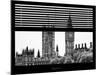 Window View of the Houses of Parliament and Big Ben - City of London - UK-Philippe Hugonnard-Mounted Photographic Print