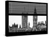 Window View of the Houses of Parliament and Big Ben - City of London - UK-Philippe Hugonnard-Stretched Canvas