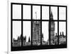 Window View of the Houses of Parliament and Big Ben - City of London - UK-Philippe Hugonnard-Framed Photographic Print