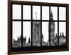 Window View of the Houses of Parliament and Big Ben - City of London - UK-Philippe Hugonnard-Framed Photographic Print