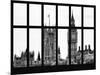 Window View of the Houses of Parliament and Big Ben - City of London - UK-Philippe Hugonnard-Mounted Photographic Print
