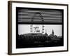 Window View of the Millennium Wheel and Big Ben - UK Landscape - City of London - UK - England-Philippe Hugonnard-Framed Photographic Print