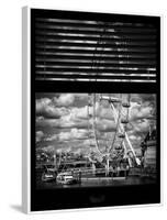 Window View of the Millennium Wheel (London Eye) and River Thames - City of London - UK - England-Philippe Hugonnard-Framed Photographic Print