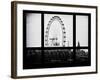 Window View of the Millennium Wheel - UK Landscape - City of London - UK - England-Philippe Hugonnard-Framed Photographic Print