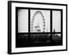 Window View of the Millennium Wheel - UK Landscape - City of London - UK - England-Philippe Hugonnard-Framed Photographic Print