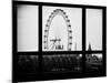 Window View of the Millennium Wheel - UK Landscape - City of London - UK - England-Philippe Hugonnard-Mounted Photographic Print