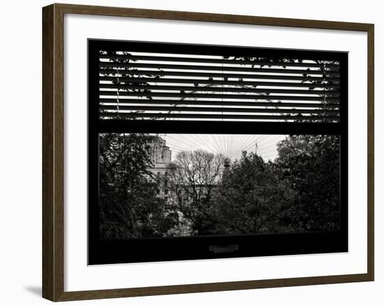 Window View of the Millennium Wheel - UK Landscape - London - UK - England - United Kingdom-Philippe Hugonnard-Framed Photographic Print