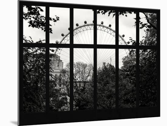 Window View of the Millennium Wheel - UK Landscape - London - UK - England - United Kingdom-Philippe Hugonnard-Mounted Photographic Print