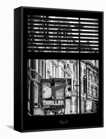 Window View of Thriller Live Lyric Theatre London - Celebration of Michael Jackson - UK - England-Philippe Hugonnard-Framed Stretched Canvas