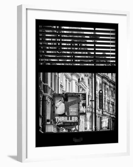 Window View of Thriller Live Lyric Theatre London - Celebration of Michael Jackson - UK - England-Philippe Hugonnard-Framed Photographic Print