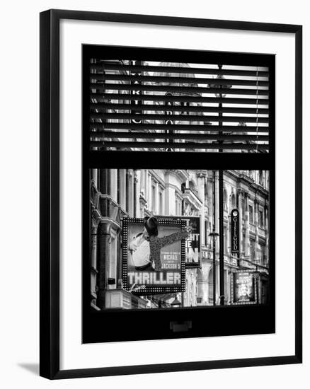 Window View of Thriller Live Lyric Theatre London - Celebration of Michael Jackson - UK - England-Philippe Hugonnard-Framed Photographic Print