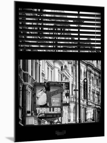 Window View of Thriller Live Lyric Theatre London - Celebration of Michael Jackson - UK - England-Philippe Hugonnard-Mounted Photographic Print