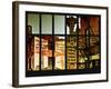 Window View - Old Commercial Signs on Building Facades - Philadelphia-Philippe Hugonnard-Framed Photographic Print