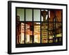 Window View - Old Commercial Signs on Building Facades - Philadelphia-Philippe Hugonnard-Framed Photographic Print