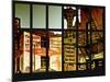 Window View - Old Commercial Signs on Building Facades - Philadelphia-Philippe Hugonnard-Mounted Photographic Print