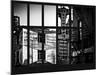 Window View - Old Commercial Signs on Building Facades - Philadelphia-Philippe Hugonnard-Mounted Photographic Print