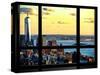 Window View, One World Trade Center (1WTC) at Sunset, Midtown Manhattan, New York-Philippe Hugonnard-Stretched Canvas