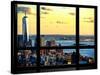 Window View, One World Trade Center (1WTC) at Sunset, Midtown Manhattan, New York-Philippe Hugonnard-Stretched Canvas