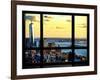 Window View, One World Trade Center (1WTC) at Sunset, Midtown Manhattan, New York-Philippe Hugonnard-Framed Photographic Print