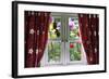 Window View onto Wild Summer Garden-MrEco99-Framed Photographic Print