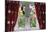 Window View onto Wild Summer Garden-MrEco99-Mounted Photographic Print