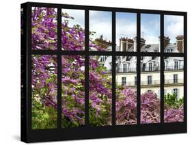 Window View - Parisian Architecture in the Spring - Paris - Ile de France - France - Europe-Philippe Hugonnard-Stretched Canvas