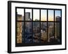 Window View - Port Authority Bus and New Yorker Hotel - 42nd Street - Manhattan - New York City-Philippe Hugonnard-Framed Photographic Print