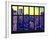 Window View - Port Authority Bus and New Yorker Hotel - 42nd Street - Manhattan - New York City-Philippe Hugonnard-Framed Photographic Print