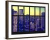 Window View - Port Authority Bus and New Yorker Hotel - 42nd Street - Manhattan - New York City-Philippe Hugonnard-Framed Photographic Print