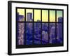 Window View - Port Authority Bus and New Yorker Hotel - 42nd Street - Manhattan - New York City-Philippe Hugonnard-Framed Photographic Print