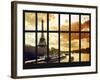 Window View - River Seine with Bateaux Mouches - Eiffel Tower at Sunset - Paris - France-Philippe Hugonnard-Framed Photographic Print
