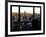 Window View, Skyline at Sunset, Midtown Manhattan, Hudson River, New York-Philippe Hugonnard-Framed Photographic Print