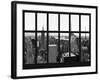 Window View - Skyline of Manhattan with the Empire State Building - Times Square - NYC-Philippe Hugonnard-Framed Photographic Print