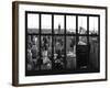 Window View - Skyline of Manhattan with the Empire State Building - Times Square - NYC-Philippe Hugonnard-Framed Photographic Print