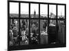 Window View - Skyline of Manhattan with the Empire State Building - Times Square - NYC-Philippe Hugonnard-Mounted Photographic Print