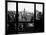 Window View, Skyscrapers and Empire State Building Views, Midtown Manhattan, Hudson River, New York-Philippe Hugonnard-Mounted Photographic Print