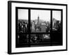 Window View, Skyscrapers and Empire State Building Views, Midtown Manhattan, Hudson River, New York-Philippe Hugonnard-Framed Photographic Print