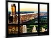 Window View, Skyscrapers, Central Park and Upper West Side Views at Nightfall, Manhattan, New York-Philippe Hugonnard-Mounted Photographic Print