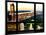 Window View, Skyscrapers, Central Park and Upper West Side Views at Nightfall, Manhattan, New York-Philippe Hugonnard-Mounted Photographic Print