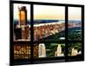 Window View, Skyscrapers, Central Park and Upper West Side Views at Nightfall, Manhattan, New York-Philippe Hugonnard-Mounted Photographic Print