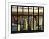 Window View - Skyscrapers of Lower Manhattan at Sunset - New York City-Philippe Hugonnard-Framed Photographic Print