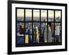 Window View - Skyscrapers of Lower Manhattan - New York City-Philippe Hugonnard-Framed Photographic Print