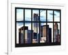 Window View - Skyscrapers of Manhattan - New York City-Philippe Hugonnard-Framed Photographic Print