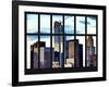 Window View - Skyscrapers of Manhattan - New York City-Philippe Hugonnard-Framed Photographic Print