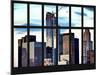 Window View - Skyscrapers of Manhattan - New York City-Philippe Hugonnard-Mounted Photographic Print